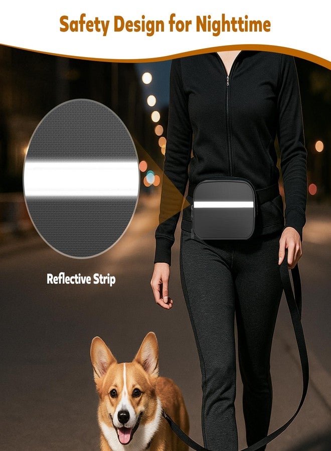 NOCOEX Dog Walking Bag with Treat Pouch: Crossbody Dog Training Pouch with Removable Auto Closing Snack Pocket & Poop Bag Dispenser - Waterproof Puppy Fanny Pack with Adjustable Waist Belt & Reflective Strip - Image 4